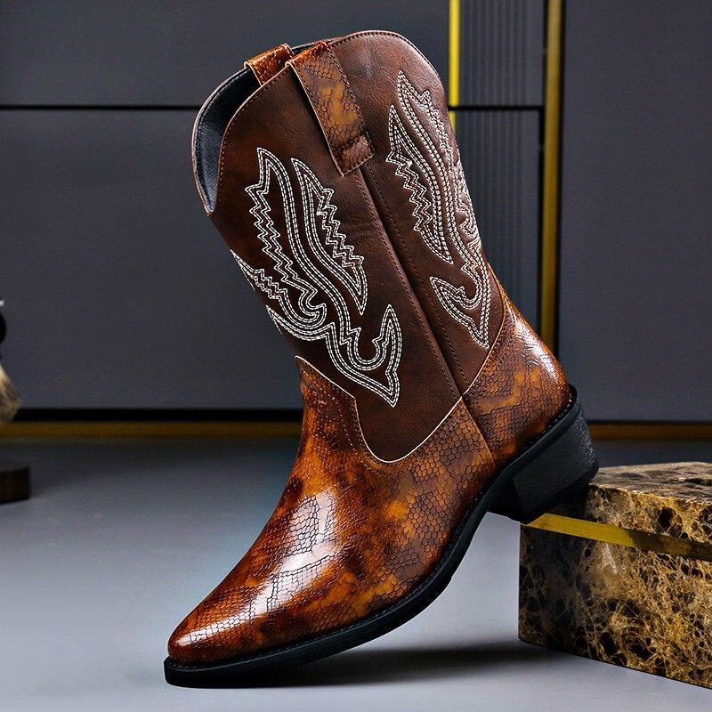 Hugo - Botas de Piel Graneada Estilo Retro - vista 1