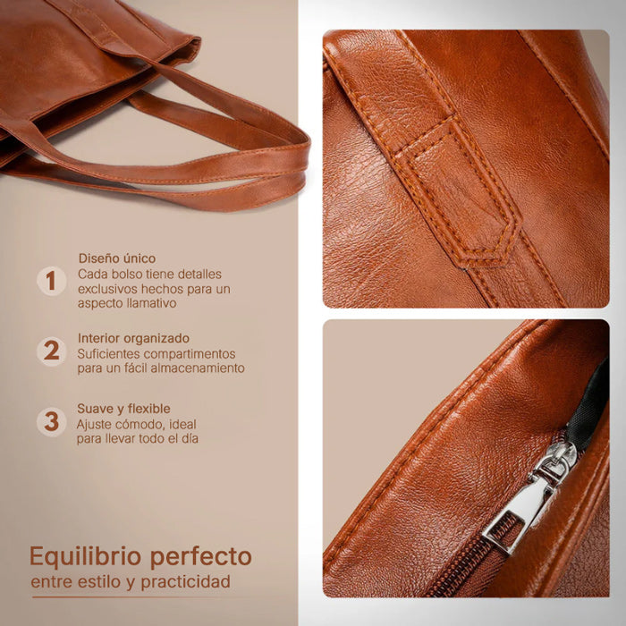 Marina™ | Bolso Clásico de Cuero Vegano – Elegancia Atemporal