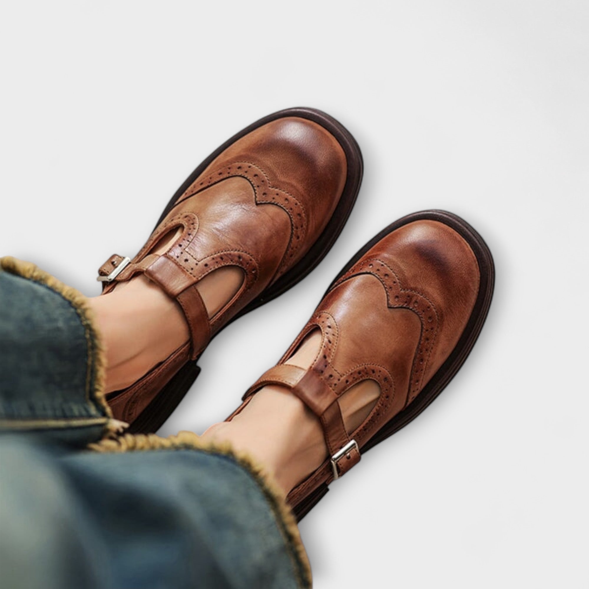 Janine™ | Sandalias de Cuero Premium