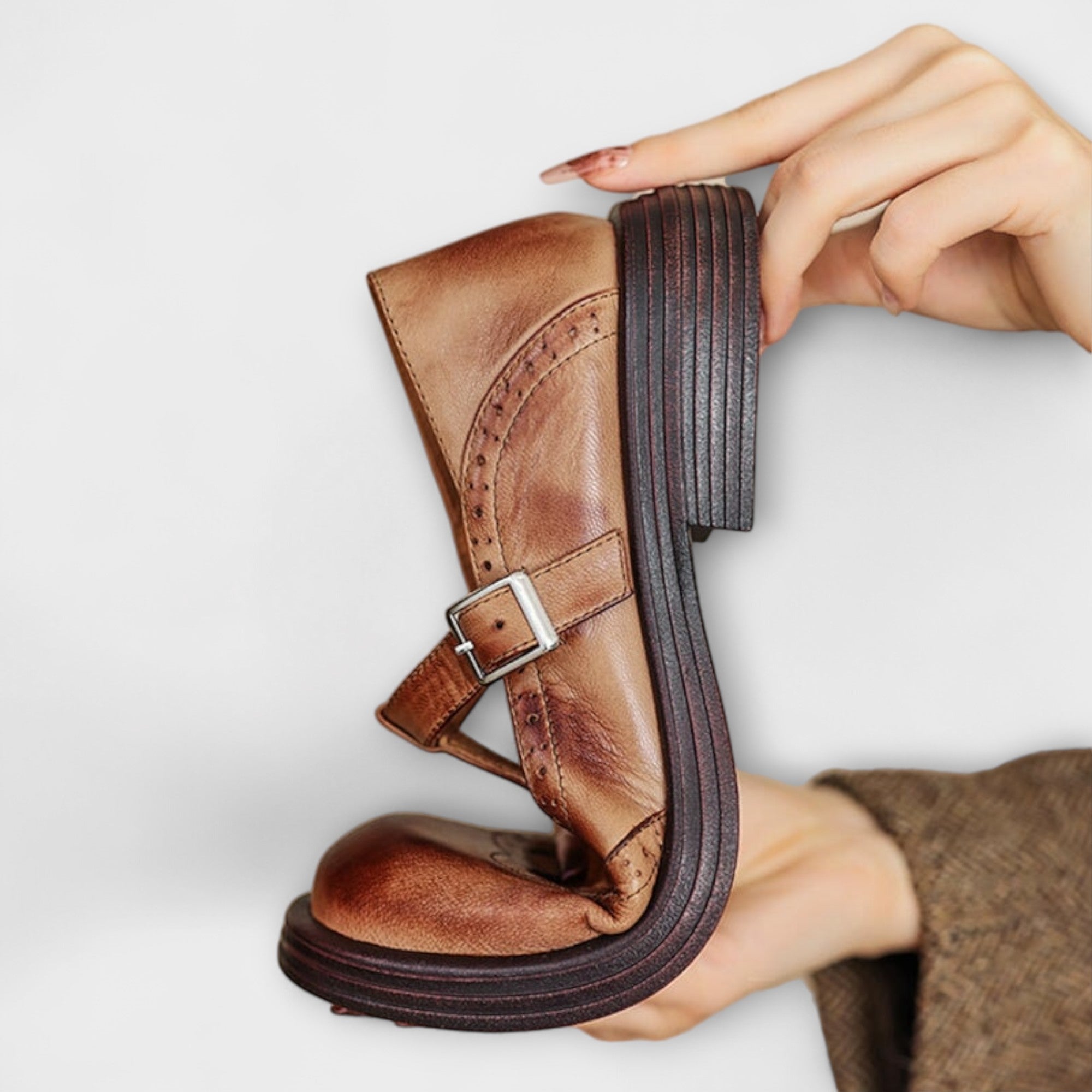 Janine™ | Sandalias de Cuero Premium