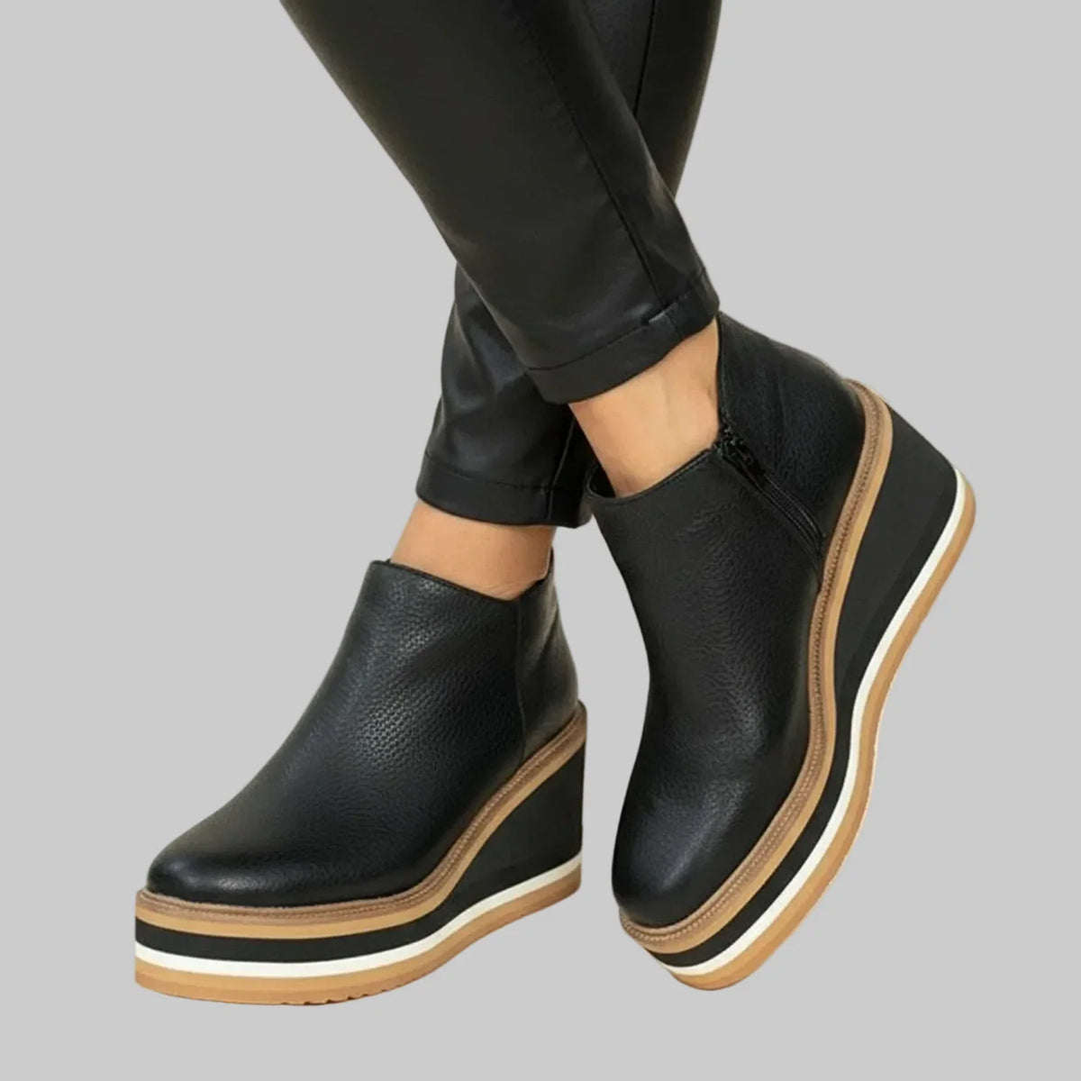 Mireya - Botines de Cuña con Cierre Lateral - vista 1
