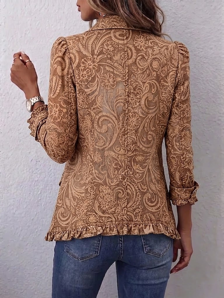 Concepción - Chaqueta Floral Vintage con Volantes - vista 2