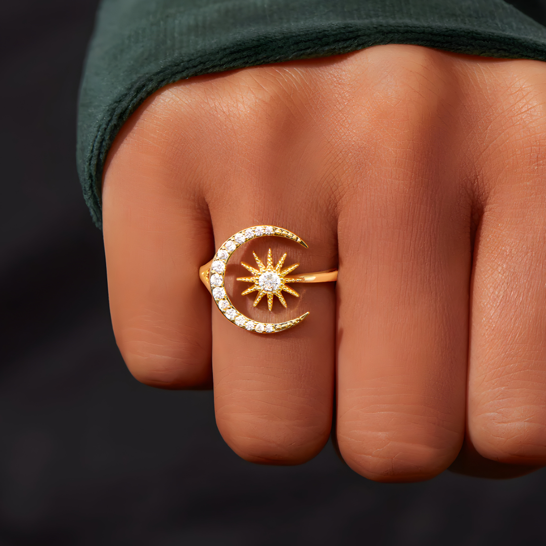 Luna Creciente™ | Anillo Elegante De Luna