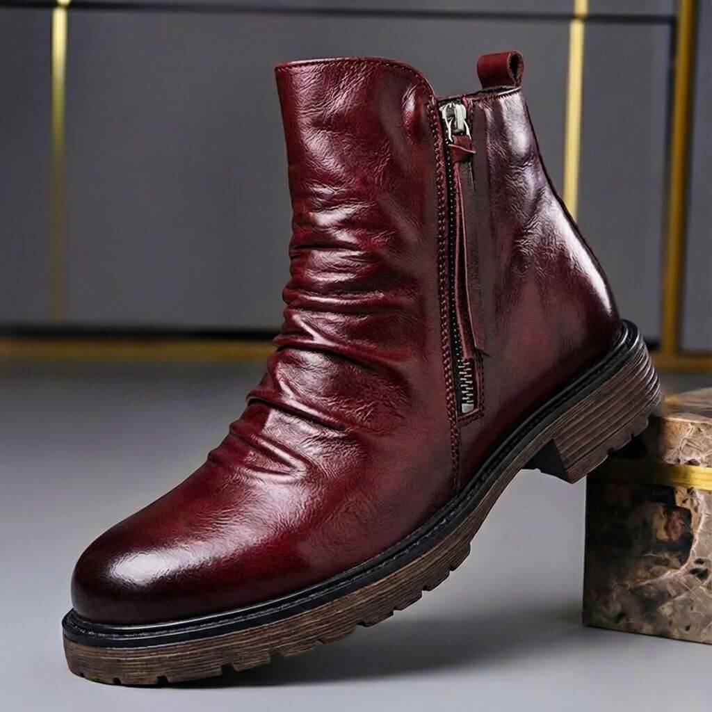 Benjamín - Botas de Piel Encerada Estilo Vintage - vista 2