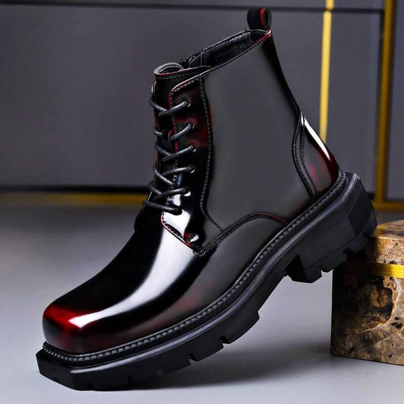 Antonio - Botas de Piel con Acabado Brillante - vista 1