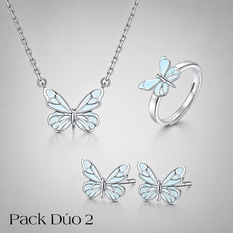 Set Butterfly™ | Joyería de Mariposa con Brillo Luminoso