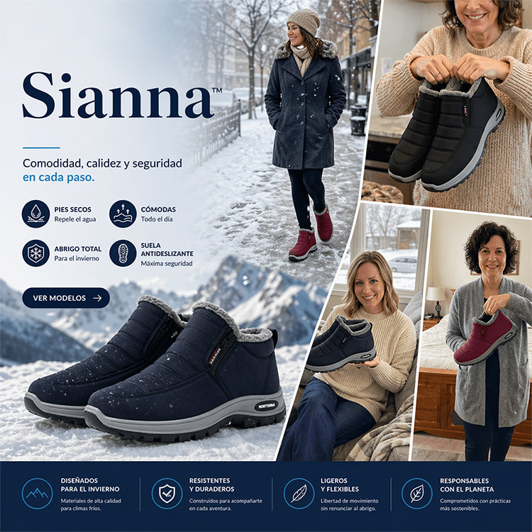 Sianna™ | Botines Ortopédicos Impermeables Anti-Dolor